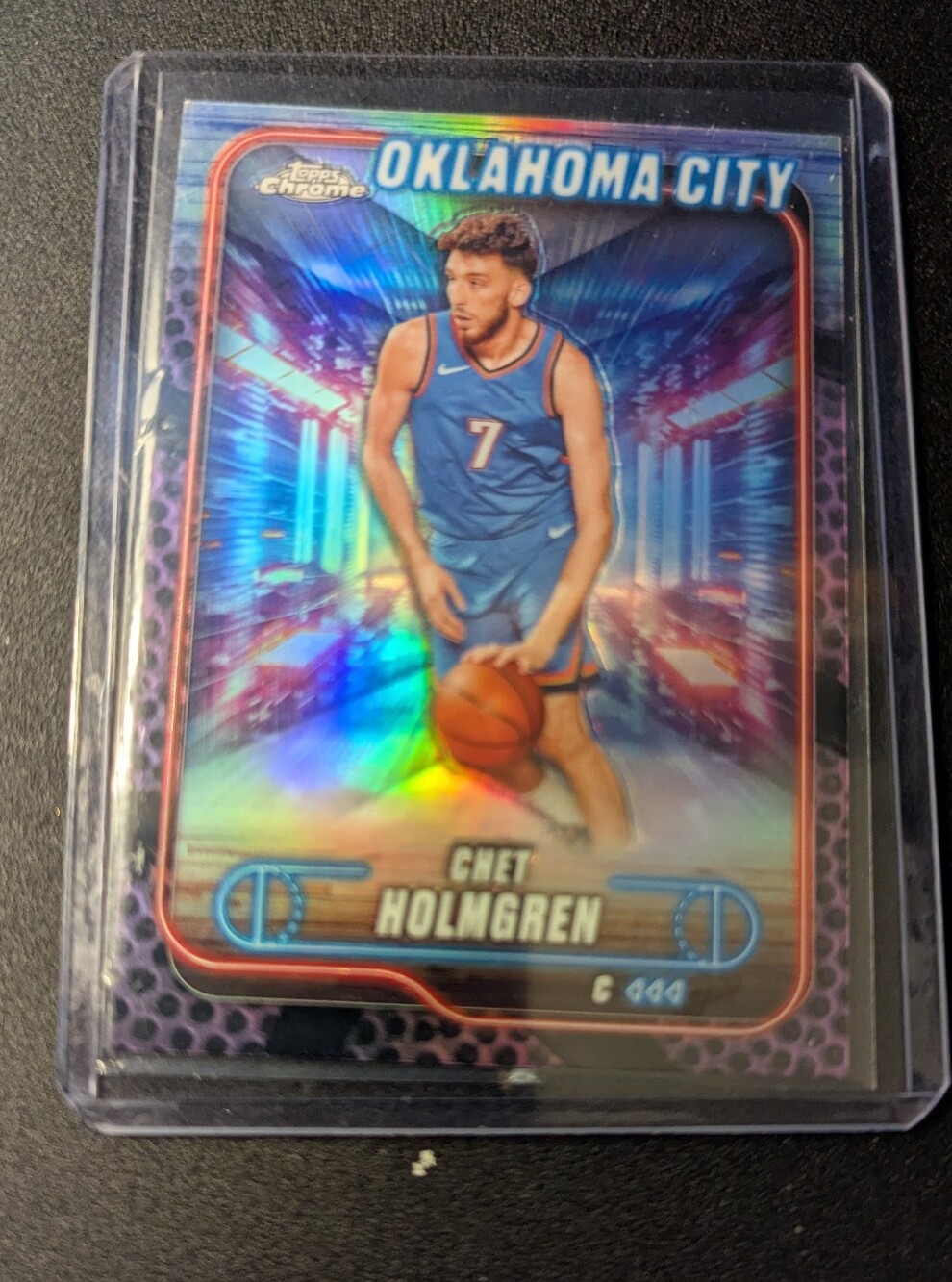 Oklahoma City Blue Basketball Trading Card - Blue